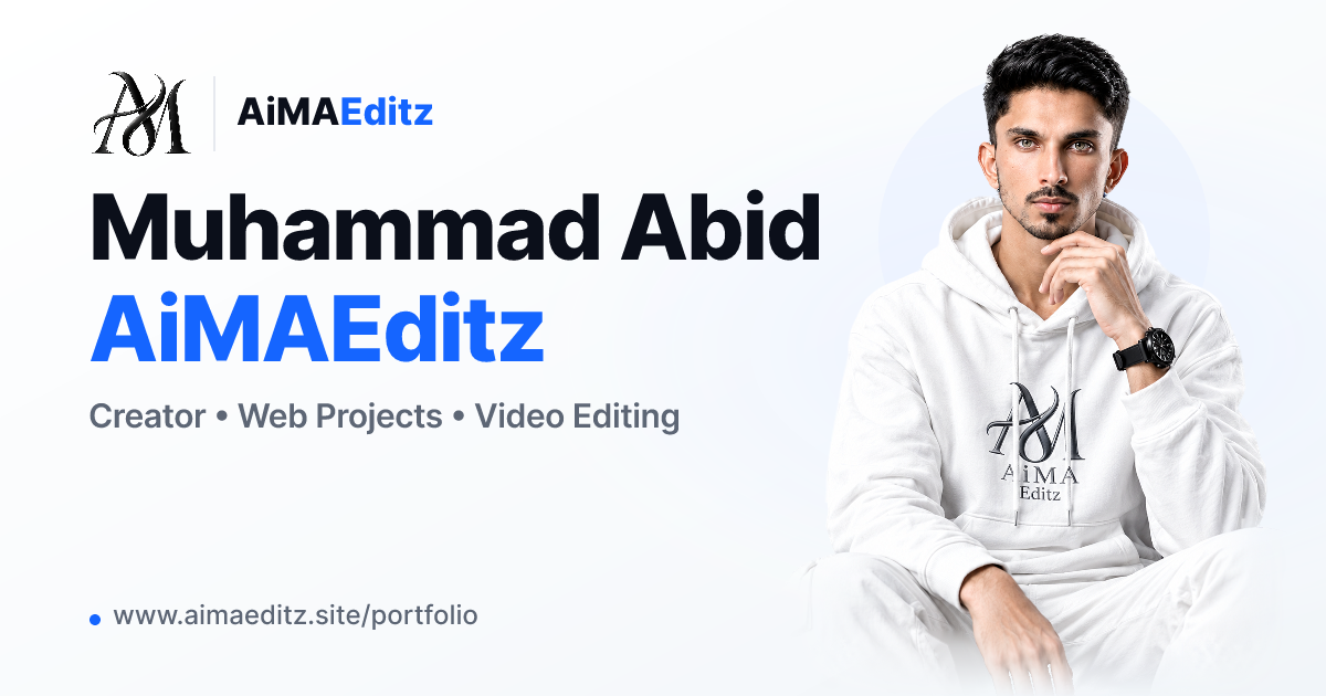 AiMAEditz  Portfolio – Creator & Web Projects